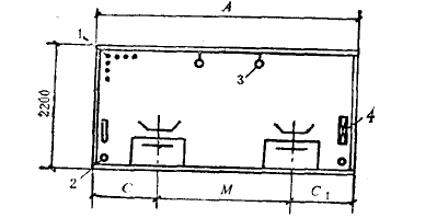 Two belt conveyors corridor section diagram