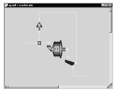  Autogenous/semiautogenous circuit with pebble crushing