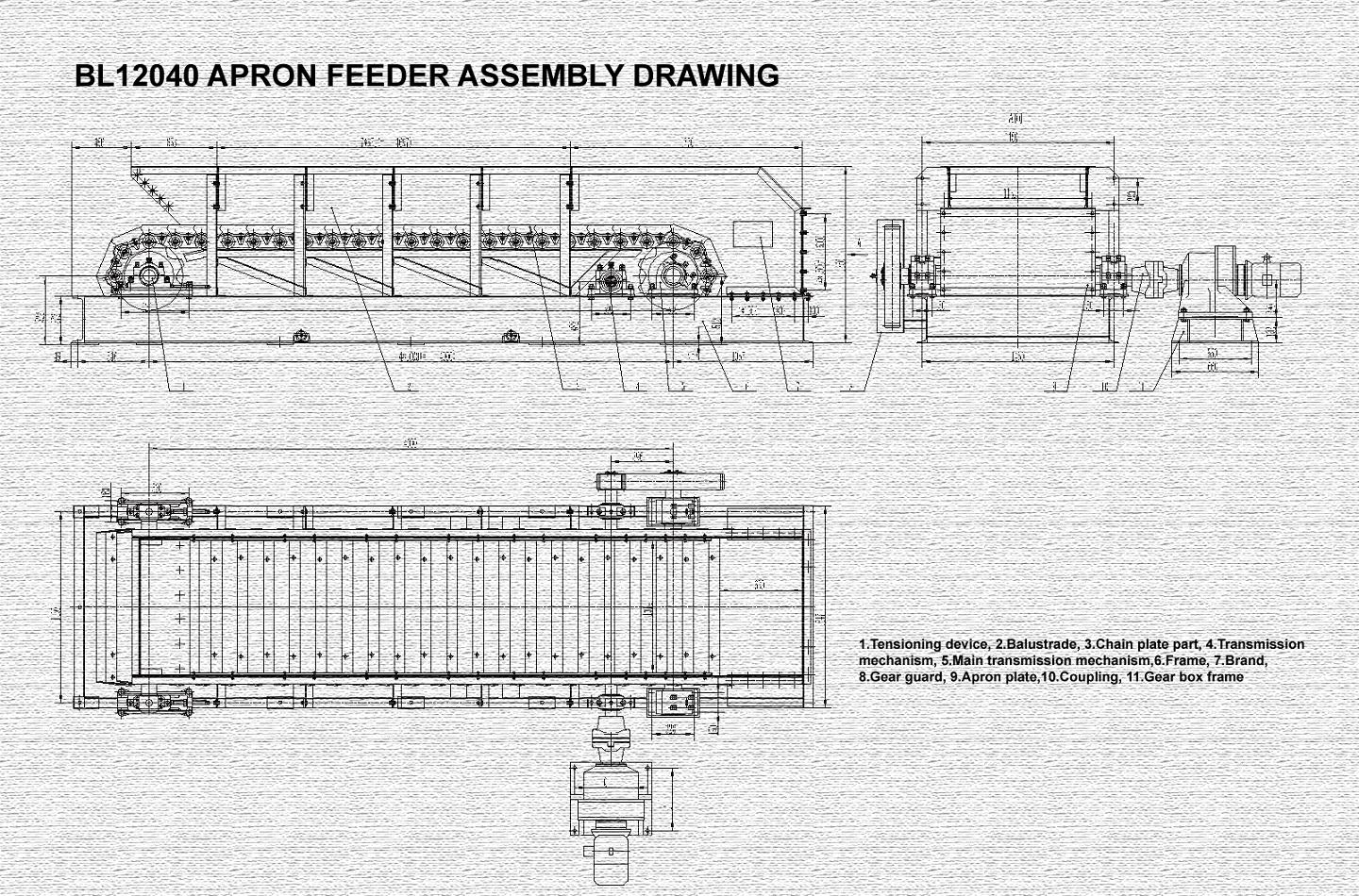 Apron feeder