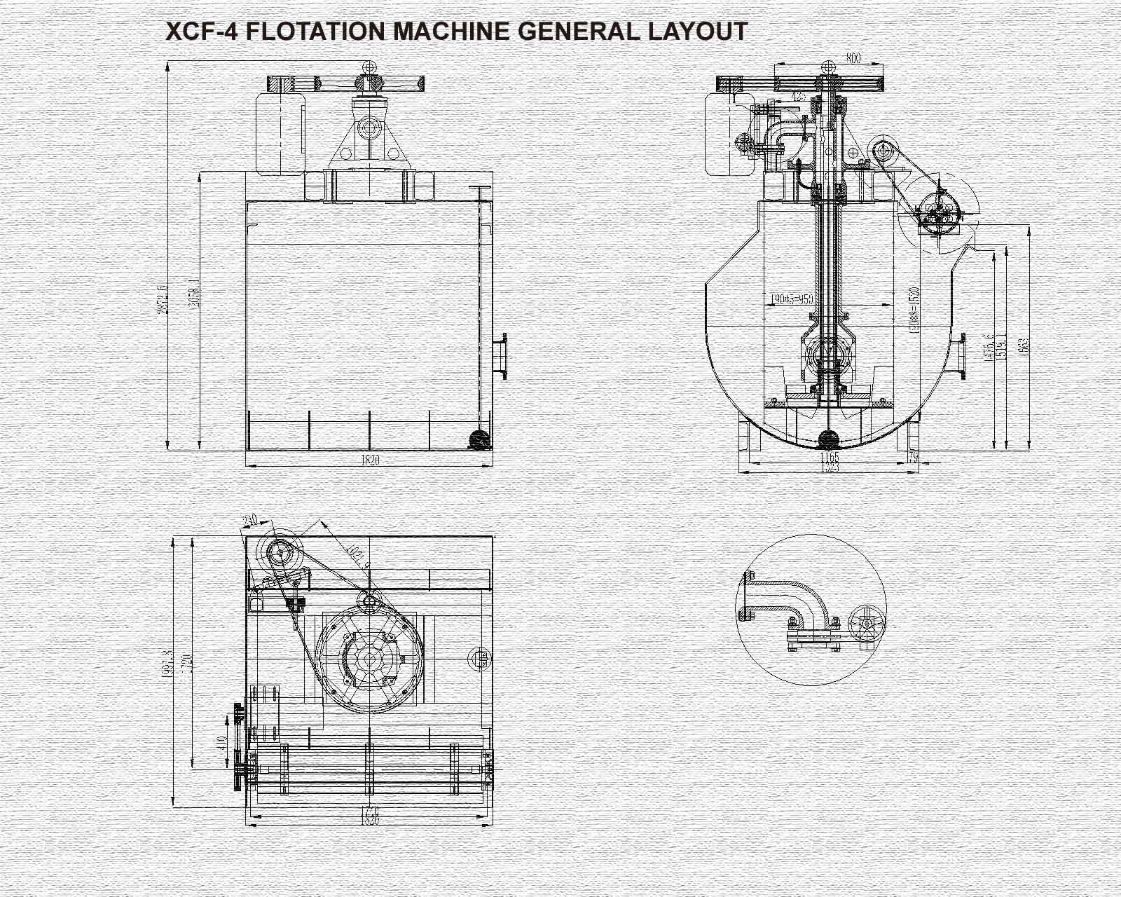 XCF flotation machine
