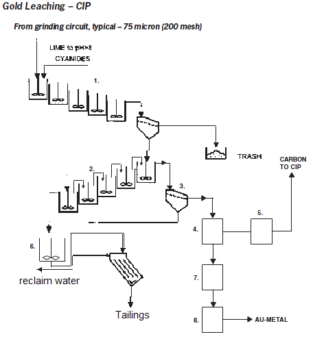 gold ore leaching